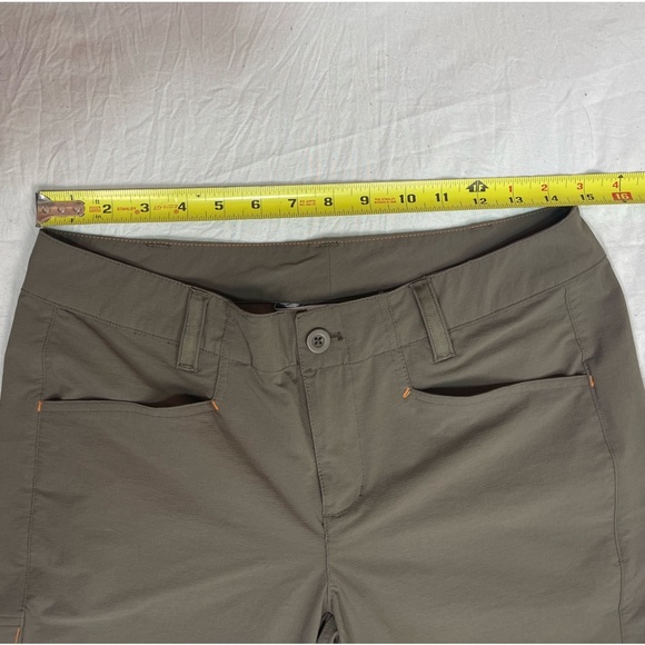 Orvis brownish gray mid rise quick dry cargo pocket crop capri pants women’s 8 - Picture 10 of 14